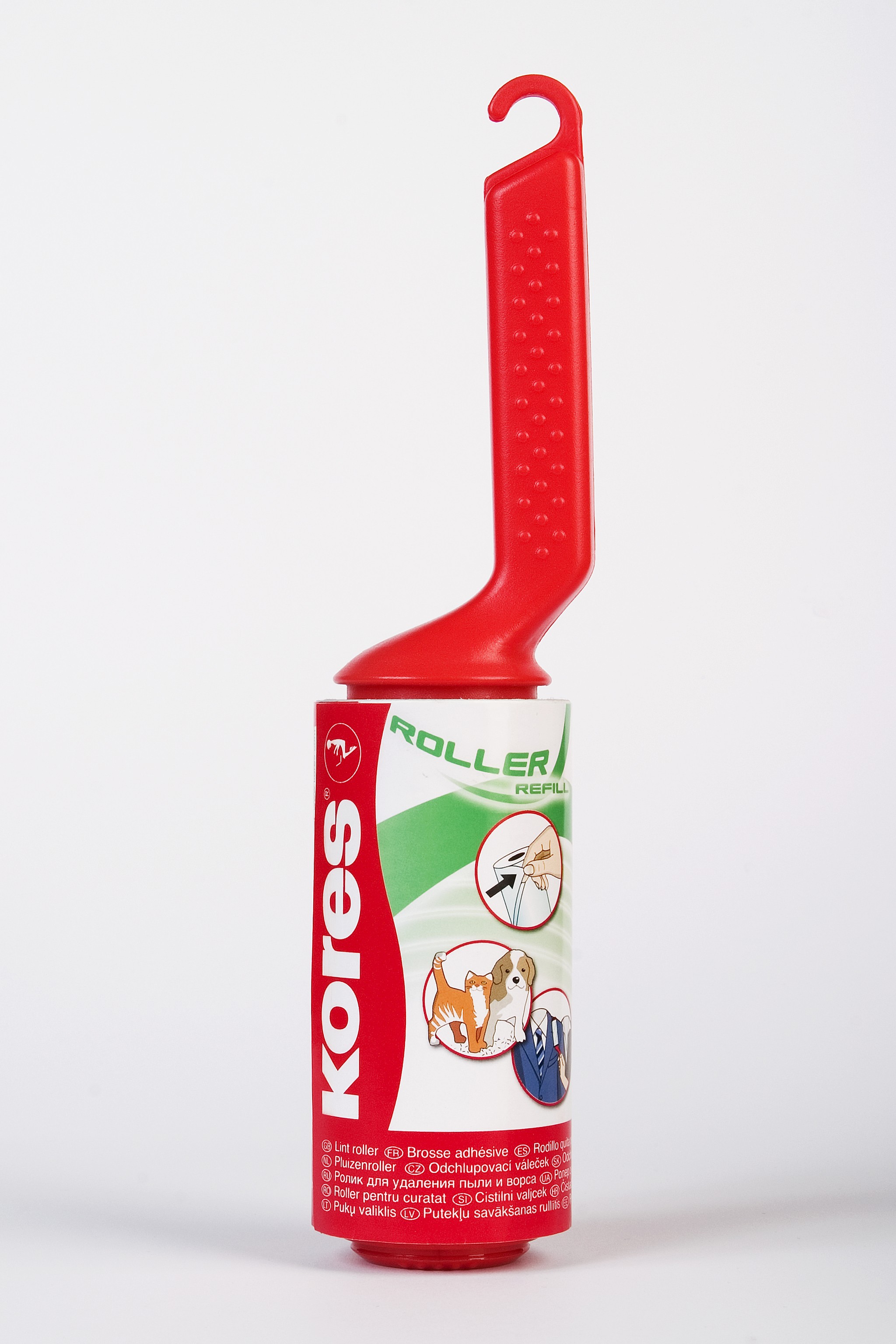 Rola scame Kores, rosie, prevazuta cu agatatoare - imagine 3